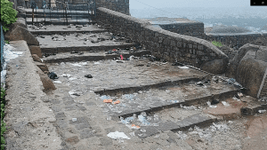 Litter inside Golconda Fort