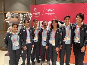 Nikhat Zareen (3rd from right) would like to repeat the feat from 2022 World Boxing Championships. (Twitter / Nikhat Zareen)