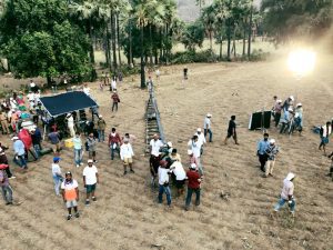A Telugu film shooting site in Rajahmundry