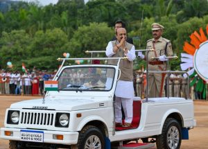 Basavaraj Bommai celebrates Independence Day in Bengaluru