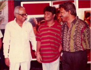 K Balachander, AR Rahman and Mani Ratnam at Roja audio launch