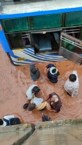 Flooding in the Ramanagara district of Karnataka on 30 August, 2022.