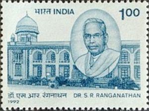 SR Ranganathan stamp