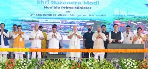 Prime Minister Narendra Modi at a public rally in Mangaluru, 2 September 2022. (Supplied)