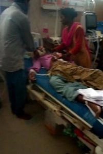 Patients inside the VIMS hospital in Bellary