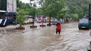 Flooded streets of Hyderabad after rains in 2022