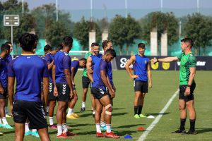 Hyderabad FC training ahead of the Game with FC Goa. 