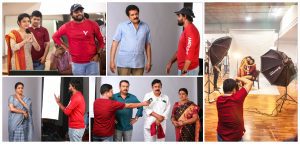 Scenes from the shooting of Swathi Muthyam. (Supplied)