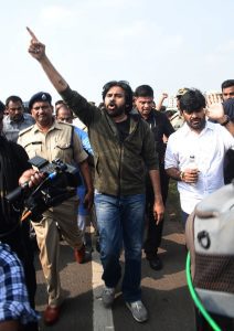 Jana Sena chief Pawan Kalyan on his way to the Ippatam village in Andhra Pradesh on Saturday, 5 November, 2022. (Supplied)