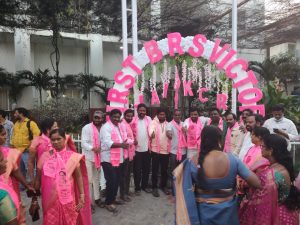 TRS celebrations after Munugode